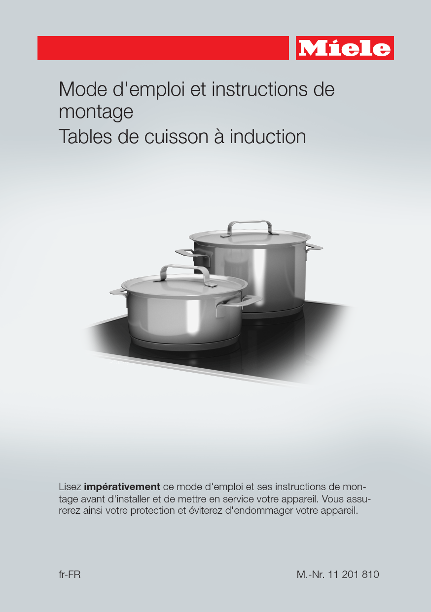 Notice plaque de cuisson MIELE KM 7210 FR Trouver une solution à un — free download